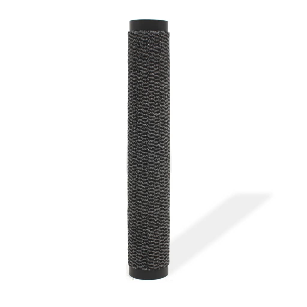 Tapete controlo de pó retangular tufado 80x120 cm antracite