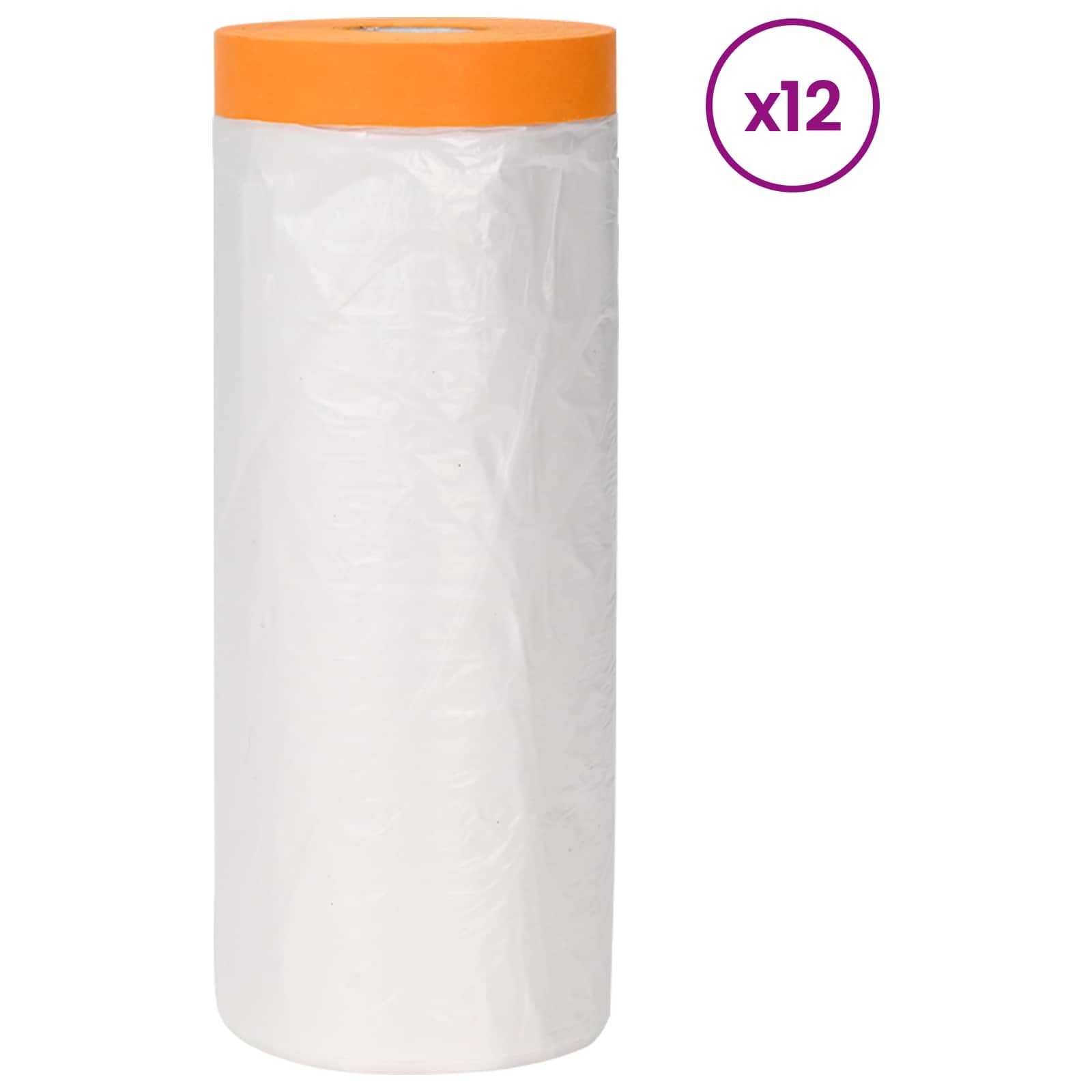 Folha de poeira com fita adesiva 12 unid. transparente HDPE