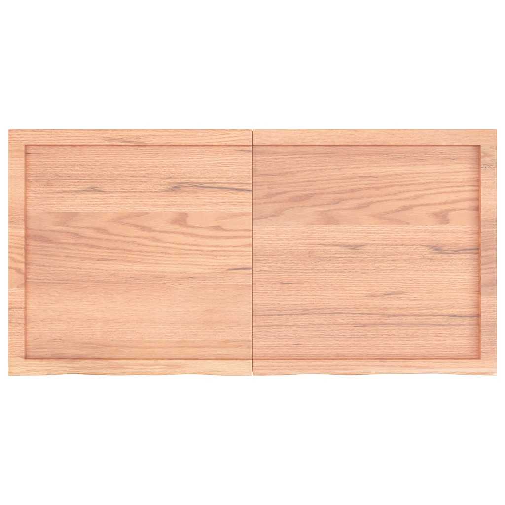 Bancada p/ wc 120x60x(2-6) cm madeira maciça tratada castanho