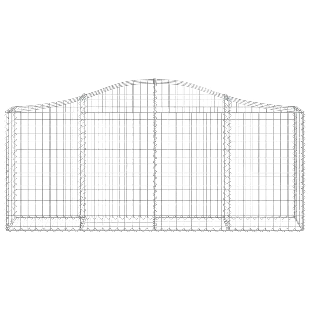 Cestos gabião arqueados 30pcs 200x30x80/100cm ferro galvanizado
