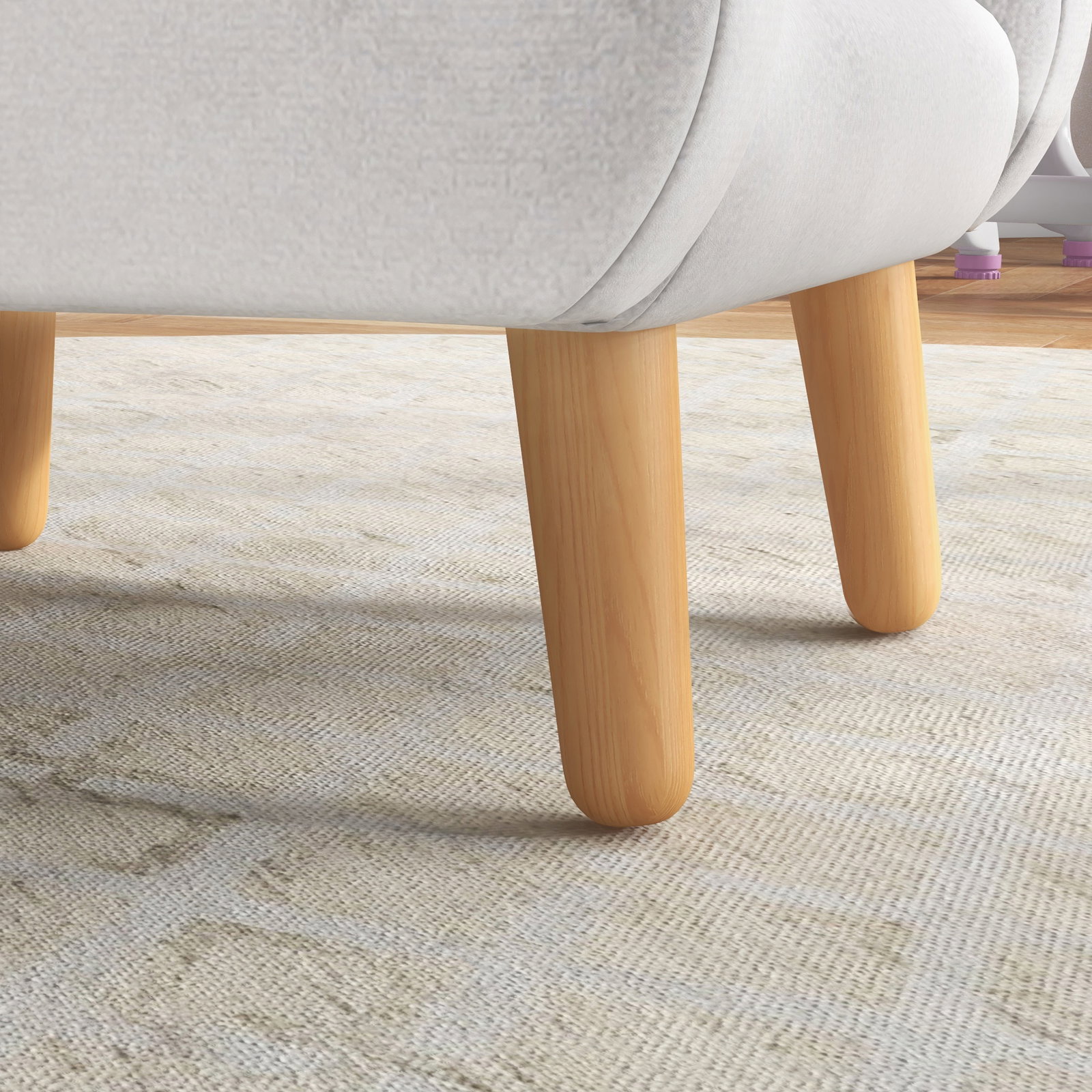Poltrona para crianças em forma de nuvem com tato suave para crianças de 1,5-5 anos carga máxima 40 kg 46x51x55 cm branco