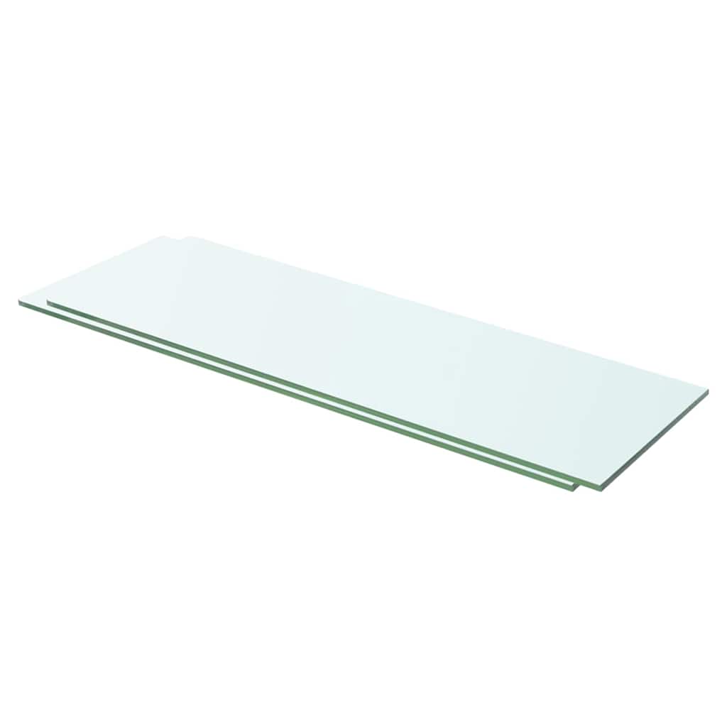 Prateleiras 2 pcs 60x15 cm vidro transparente