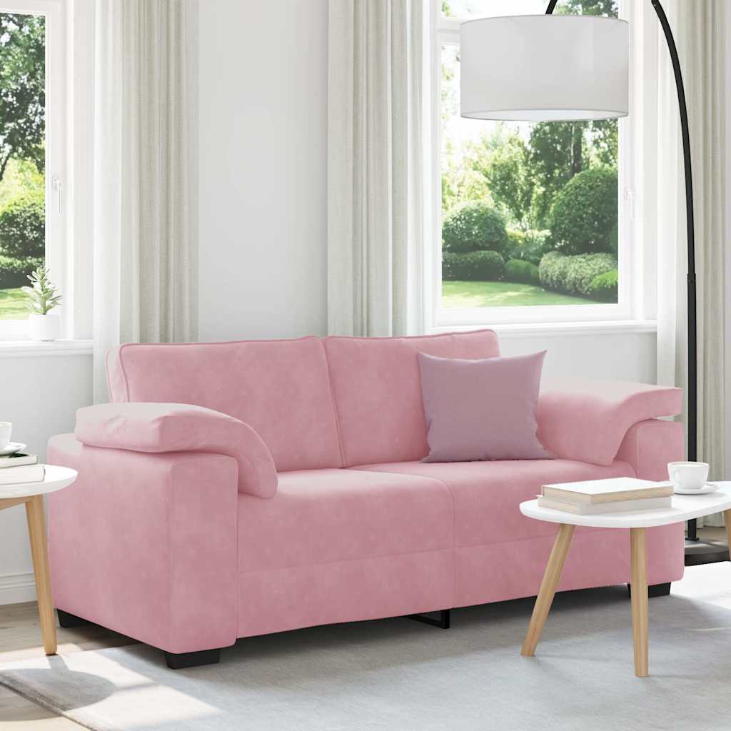 Sofá-luvas 180x77x82 cm veludo rosa