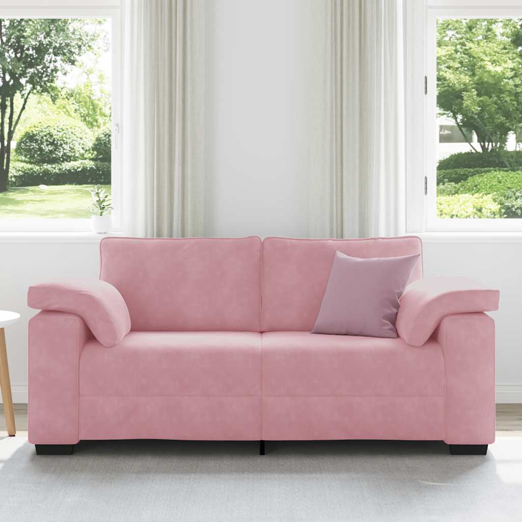 Sofá-luvas 180x77x82 cm veludo rosa