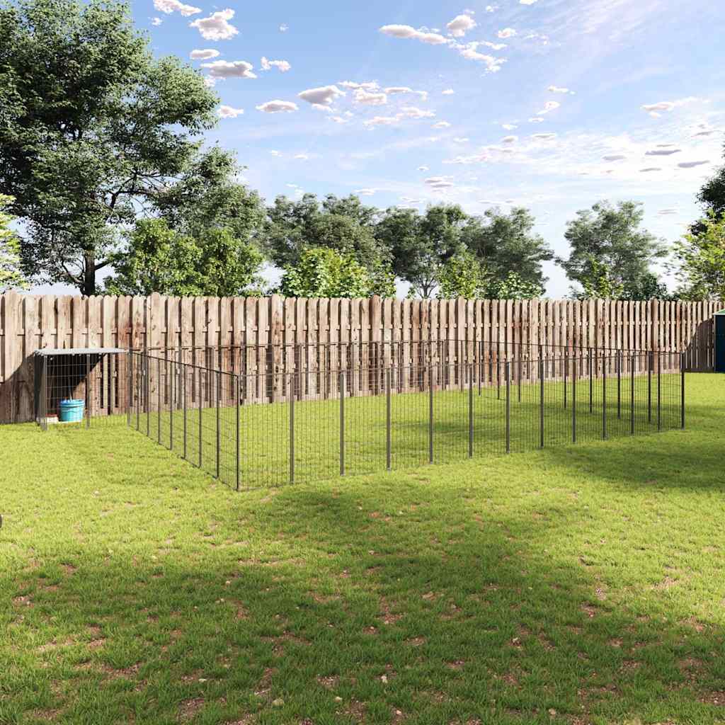Canil 37,51 m² aço preto