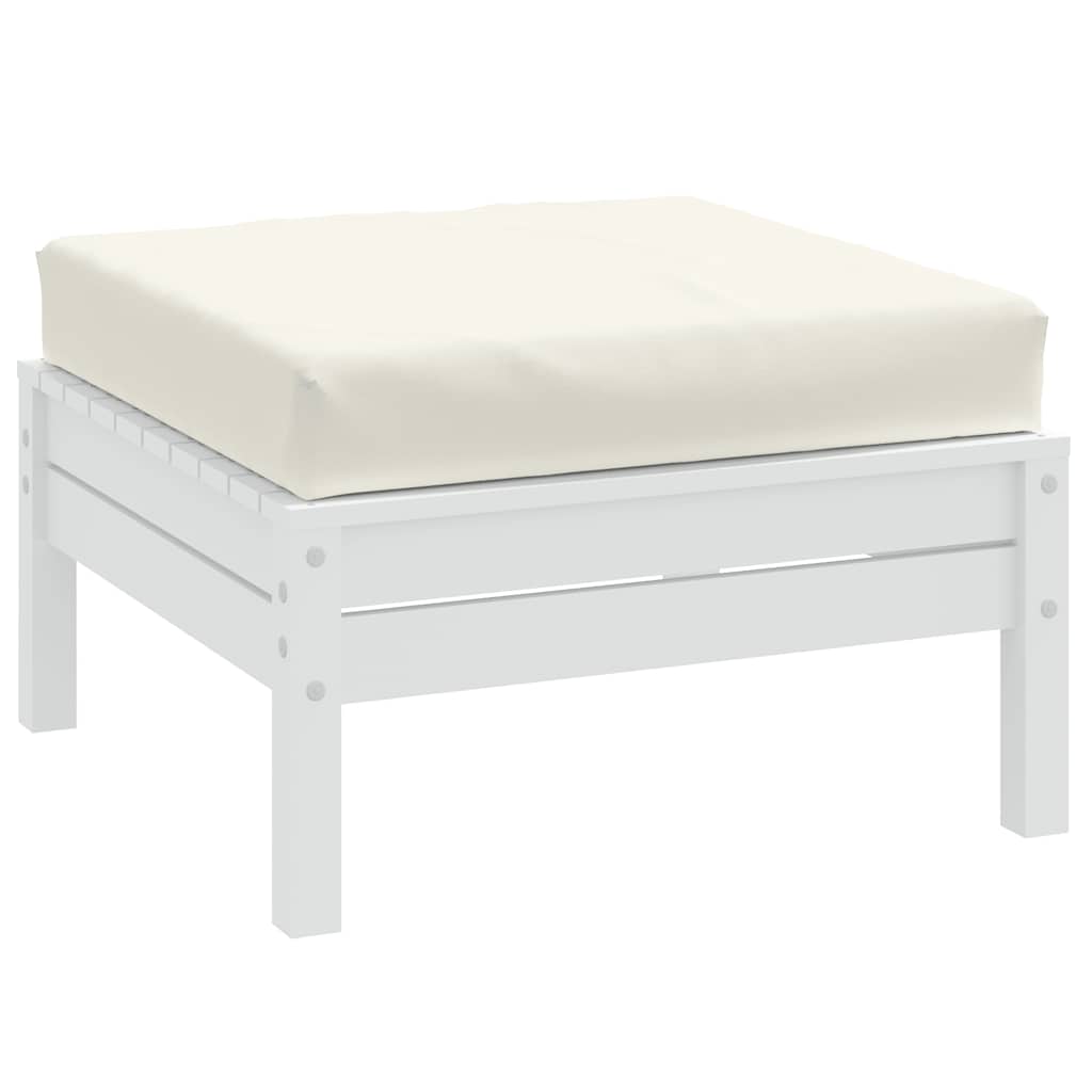 Almofadão p/ paletes 60x60x9,5 cm mesclado tecido creme