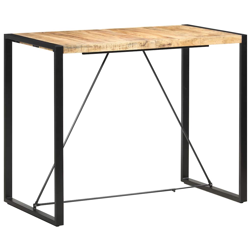 Mesa de bar 140x70x110 cm madeira de mangueira maciça