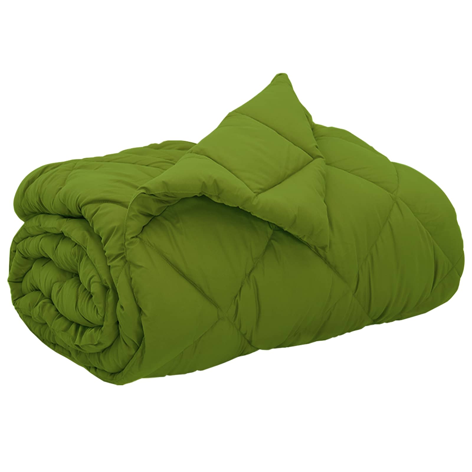 Duvet de ano inteiro verde 200 x 240 cm microfibra