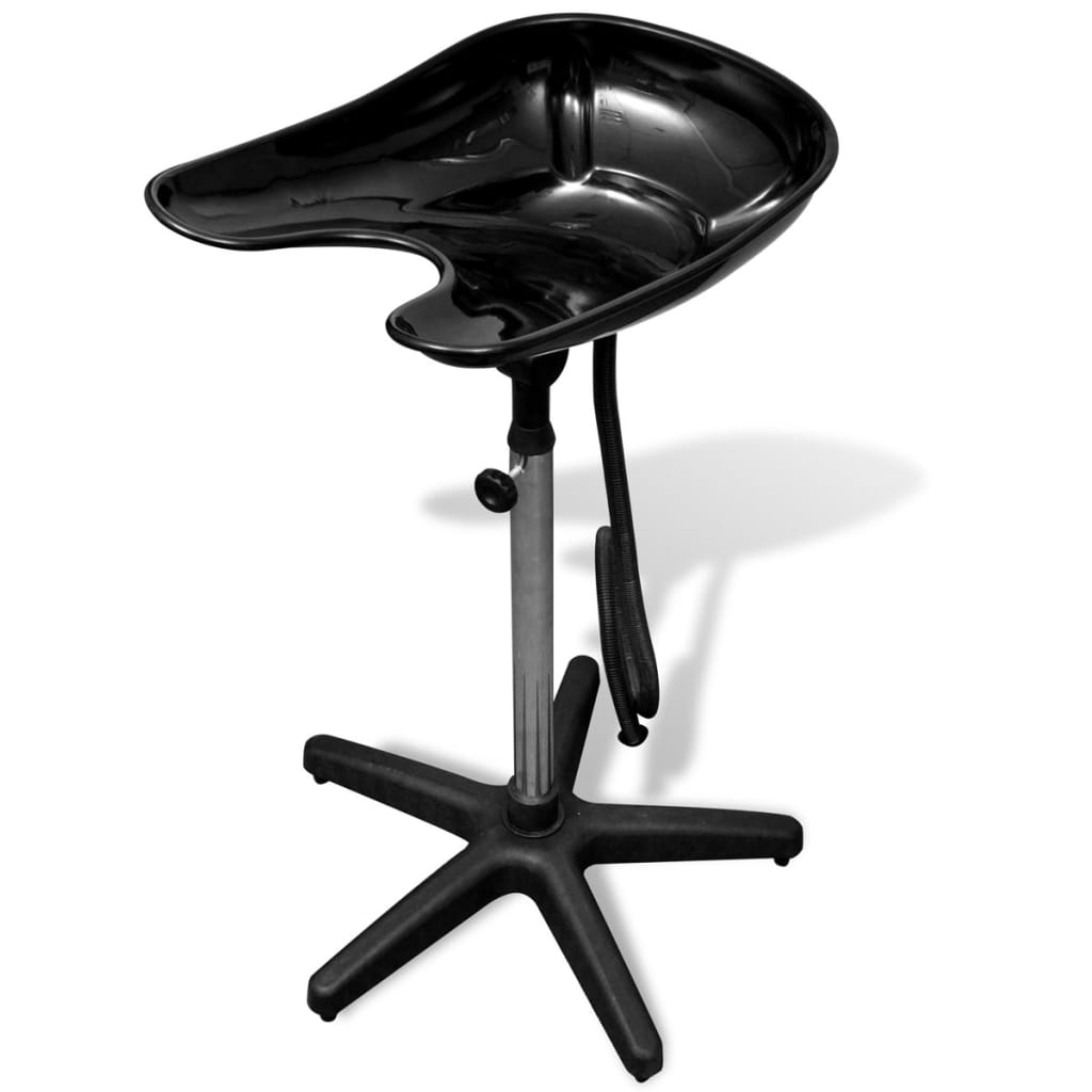 Bacia de salão para cabelo preto