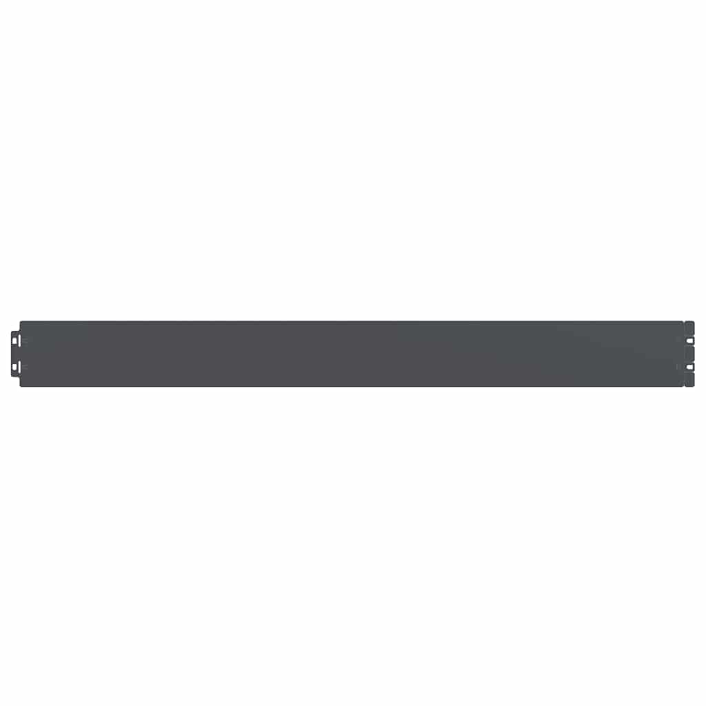 Orlas de relva 50 pcs antracite 10x103 cm aço laminado a frio