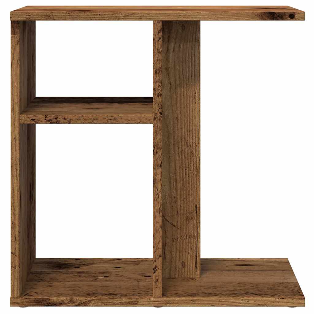 Mesa de apoio madeira velha 50x30x50 cm madeira trabalhada