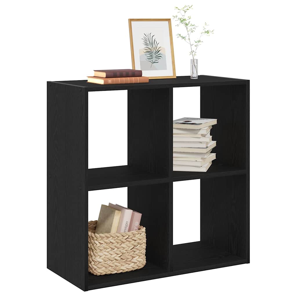 Estante carvalho preto 68,5 x 32 x 68,5 cm
