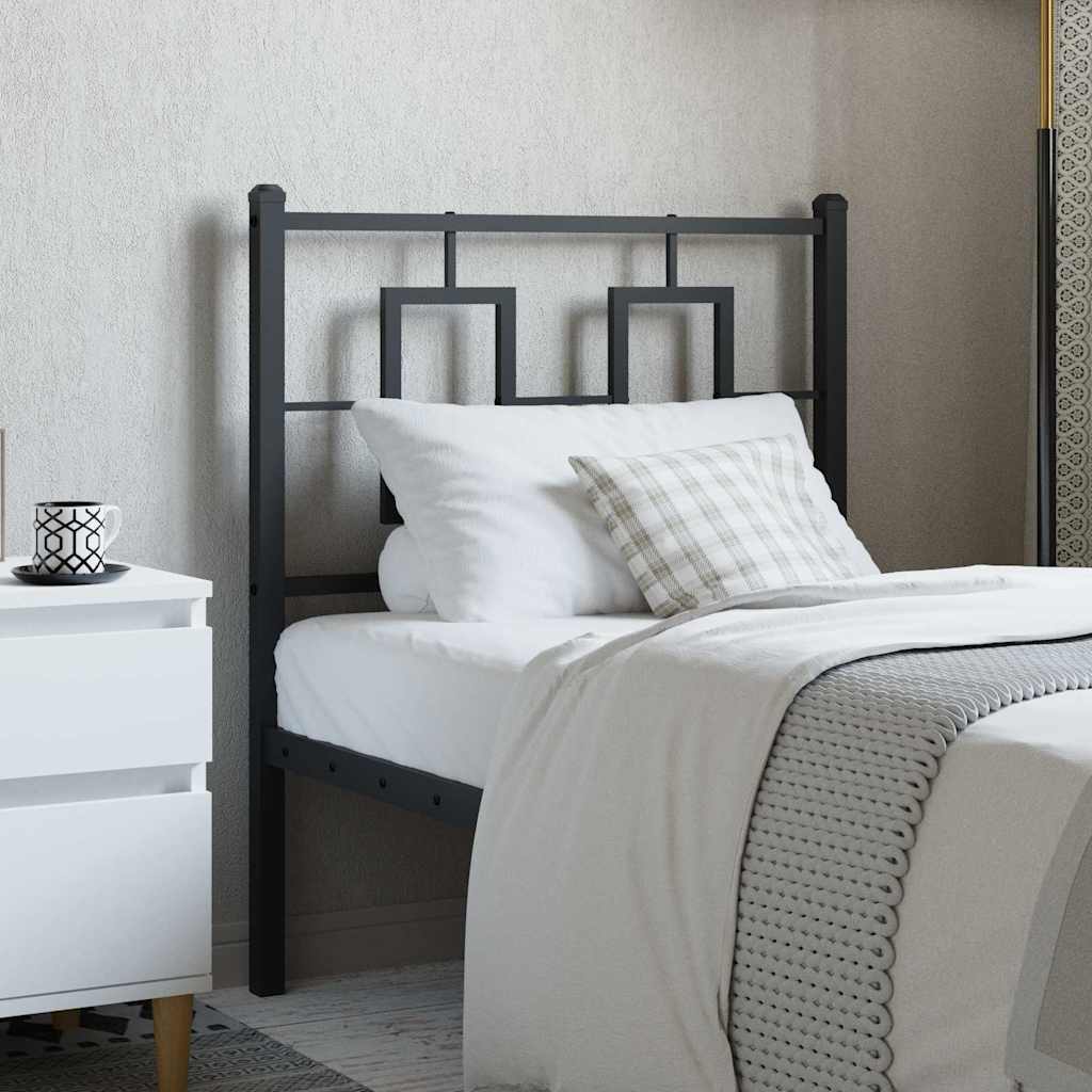 Cabeceira de substituição 75 cm metal preto