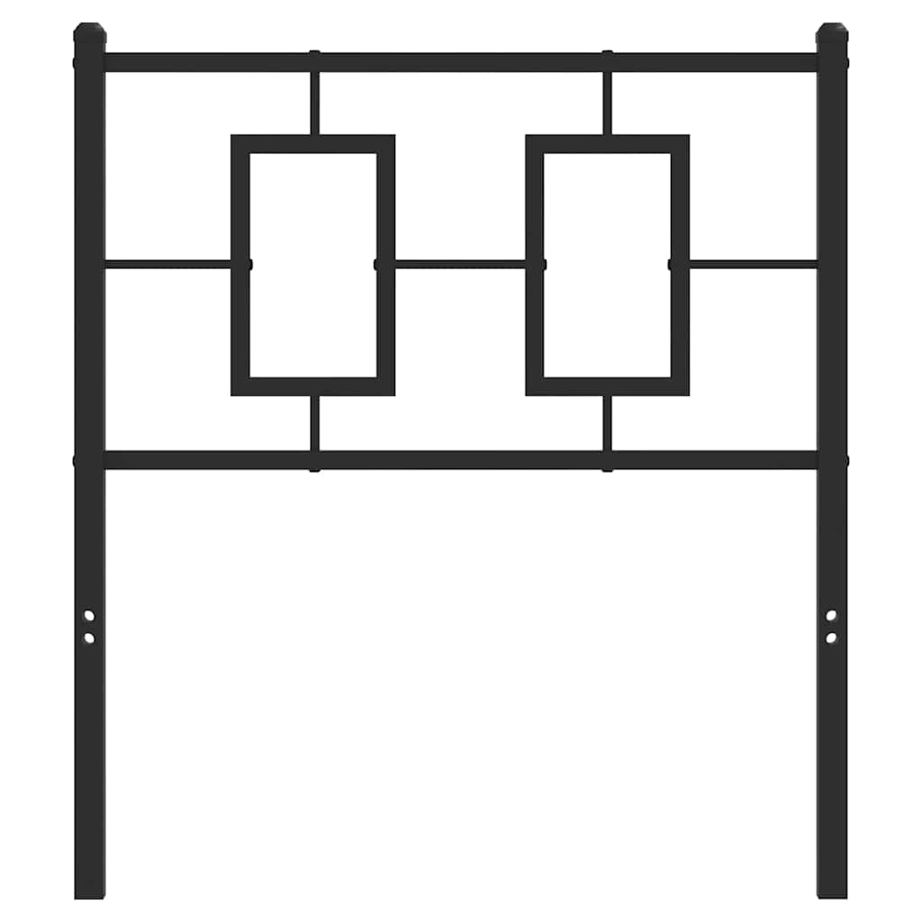 Cabeceira de substituição 75 cm metal preto