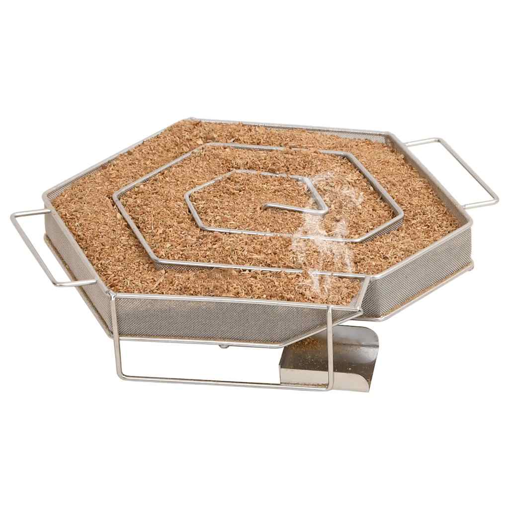 Gerador de fumo frio hexagonal 22,5 cm aço inoxidável