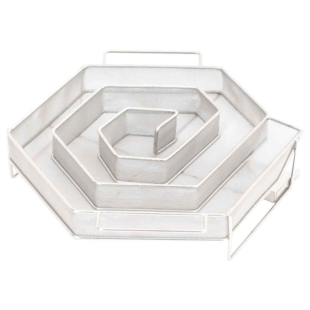 Gerador de fumo frio hexagonal 22,5 cm aço inoxidável