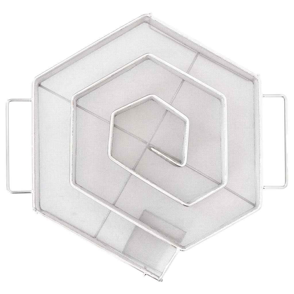 Gerador de fumo frio hexagonal 22,5 cm aço inoxidável