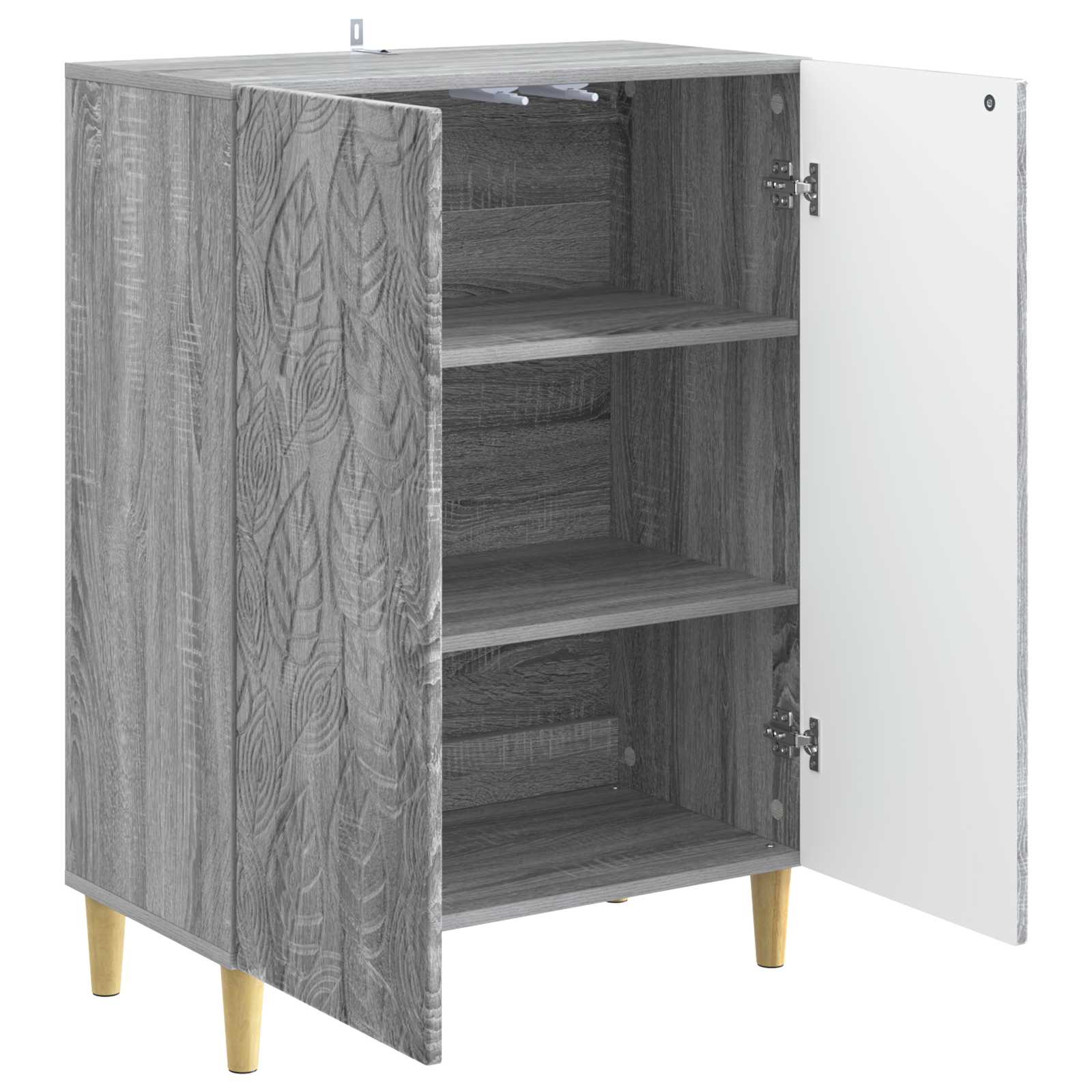 Buffet sonoma cinzento 66 x 34,5 x 90 cm derivados de madeira