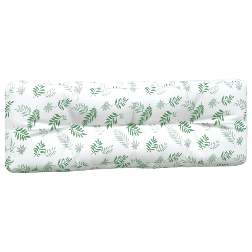 Almofadões para sofás de paletes 2 pcs tecido padrão de folhas