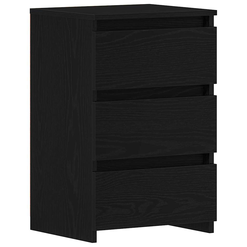 Armário de cabeceira carvalho preto 40 x 35 x 62,5 cm