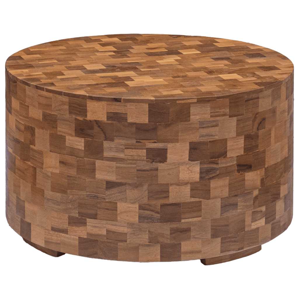 Mesa de centro 60x60x35cm madeira de teca maciça