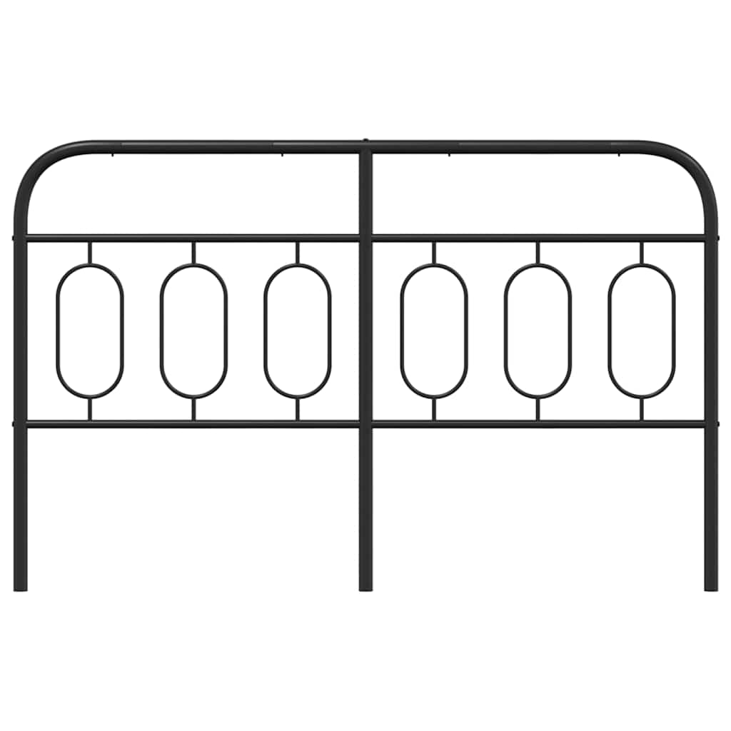 Cabeceira de substituição 137 cm metal preto