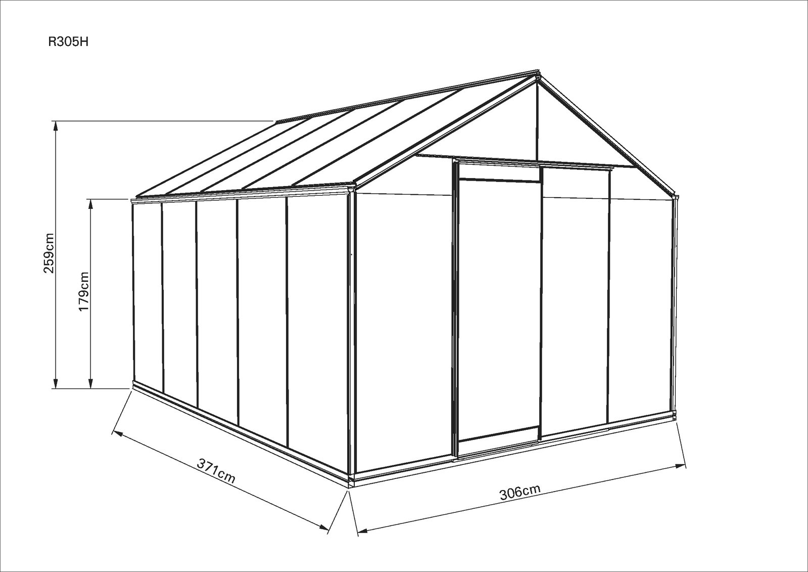 Estufa de Vidro Draco Black – 11,35 m²