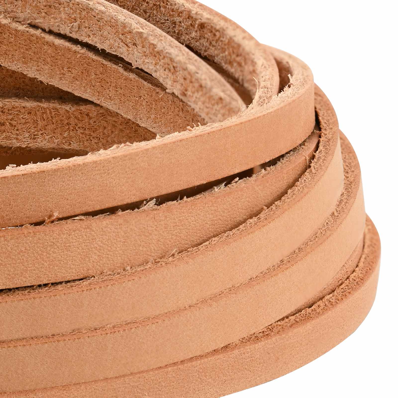 Pulseira de couro marrom claro 1000 x 0,8 cm couro