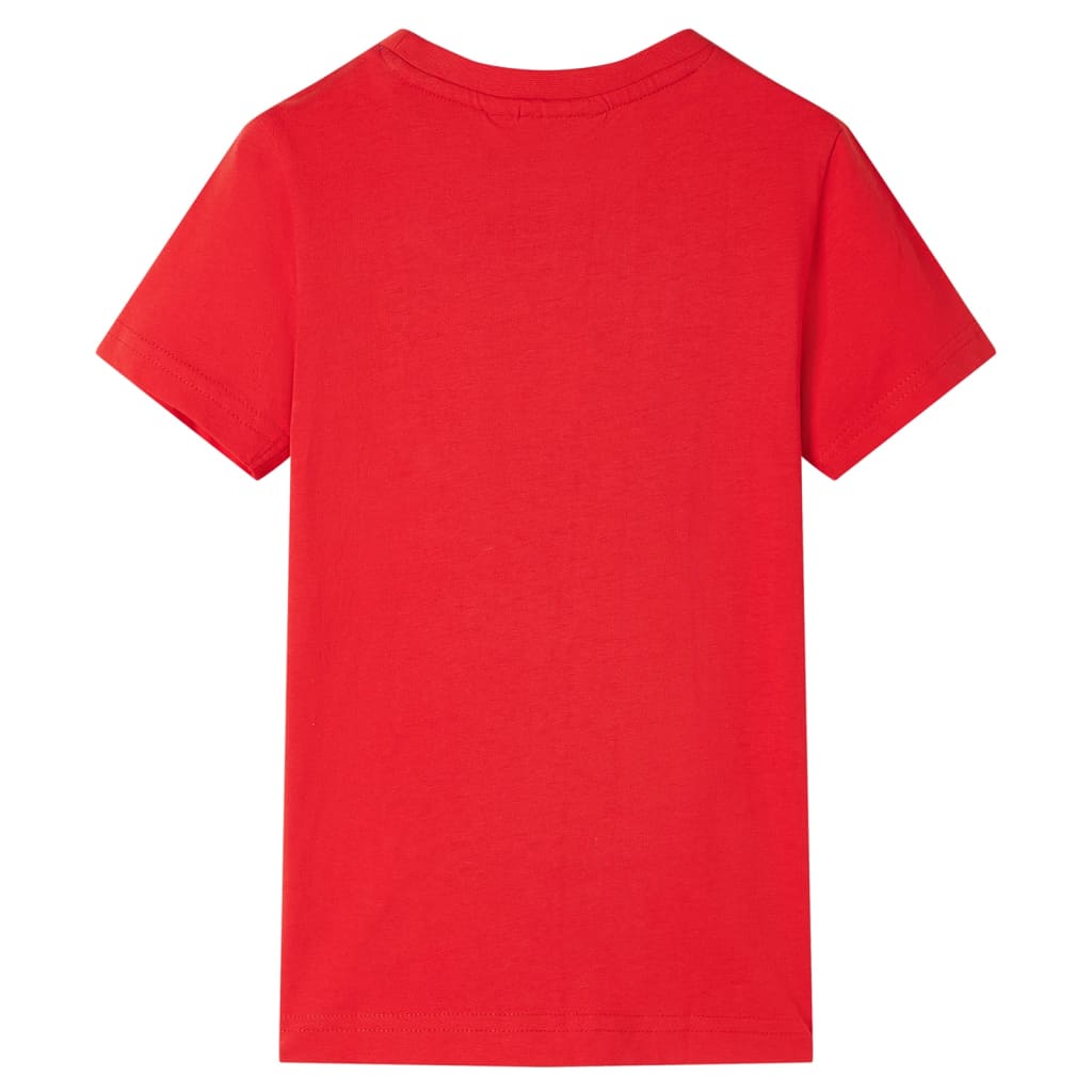 T-shirt para criança vermelho 140