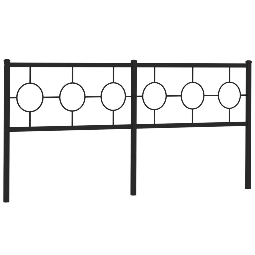 Cabeceira de substituição 180 cm metal preto