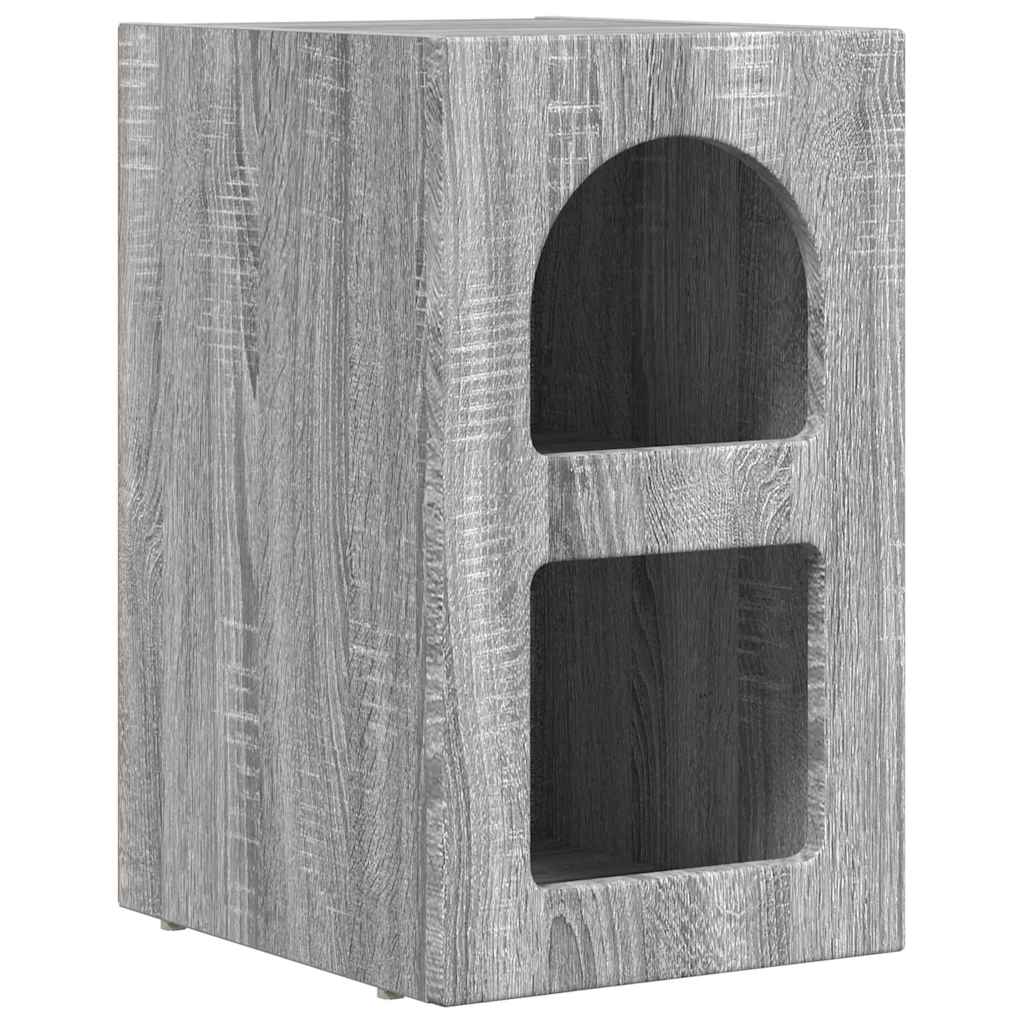 Mesa-de-cabeceira elst cinza sonoma 29,5 x 33,5 x 50 cm