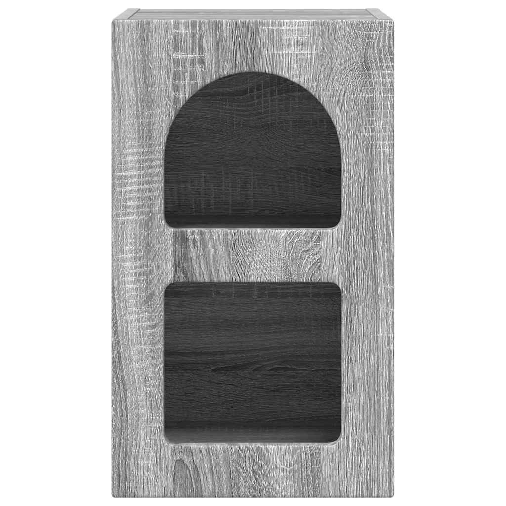 Mesa-de-cabeceira elst cinza sonoma 29,5 x 33,5 x 50 cm