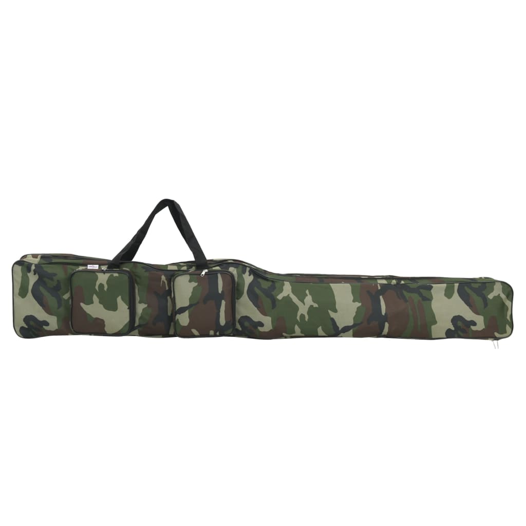 Saco para cana de pesca 160 cm tecido oxford camuflagem verde