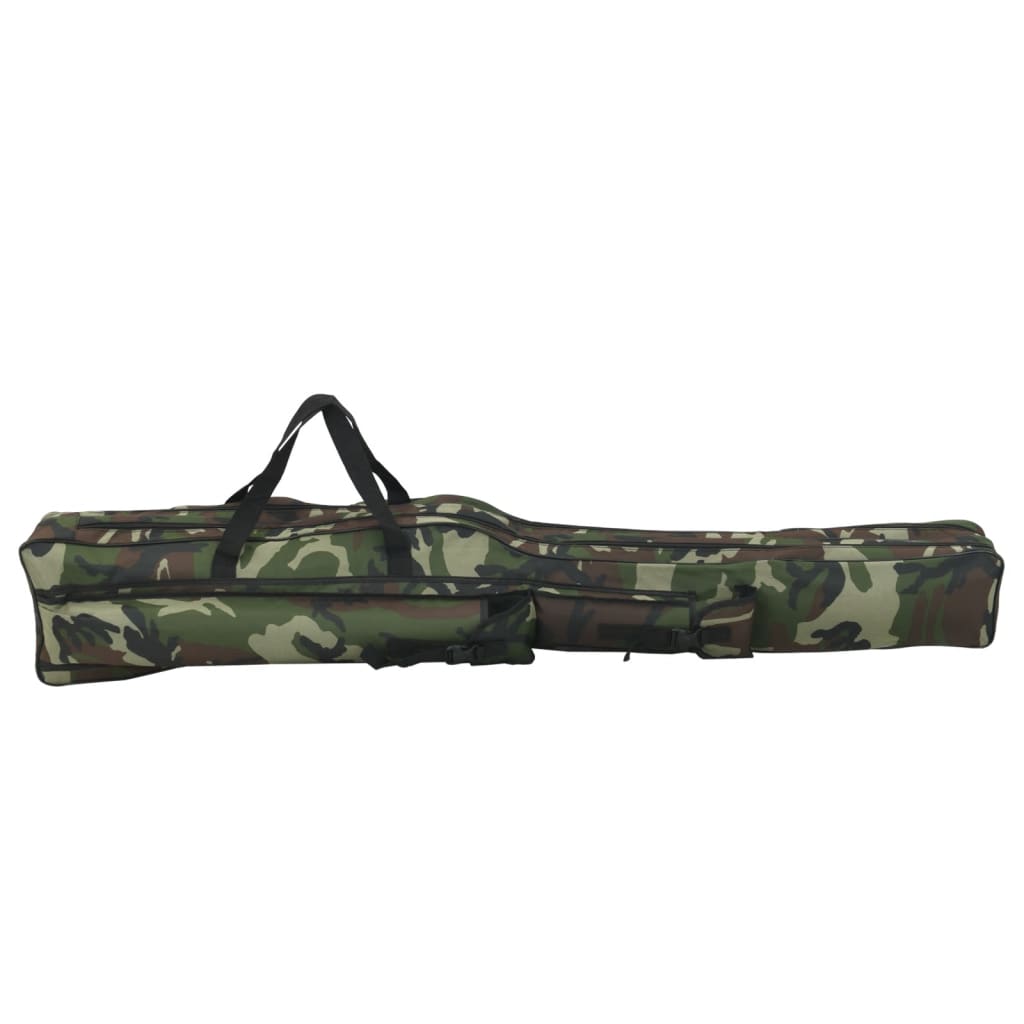 Saco para cana de pesca 160 cm tecido oxford camuflagem verde