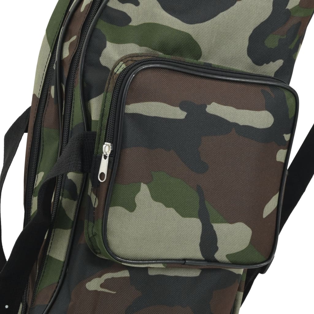 Saco para cana de pesca 160 cm tecido oxford camuflagem verde