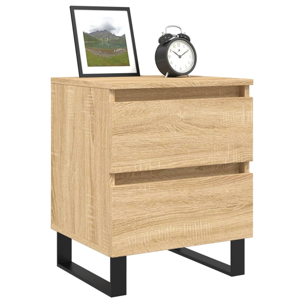Mesa de cabeceira 40x35x50 cm derivados madeira carvalho sonoma
