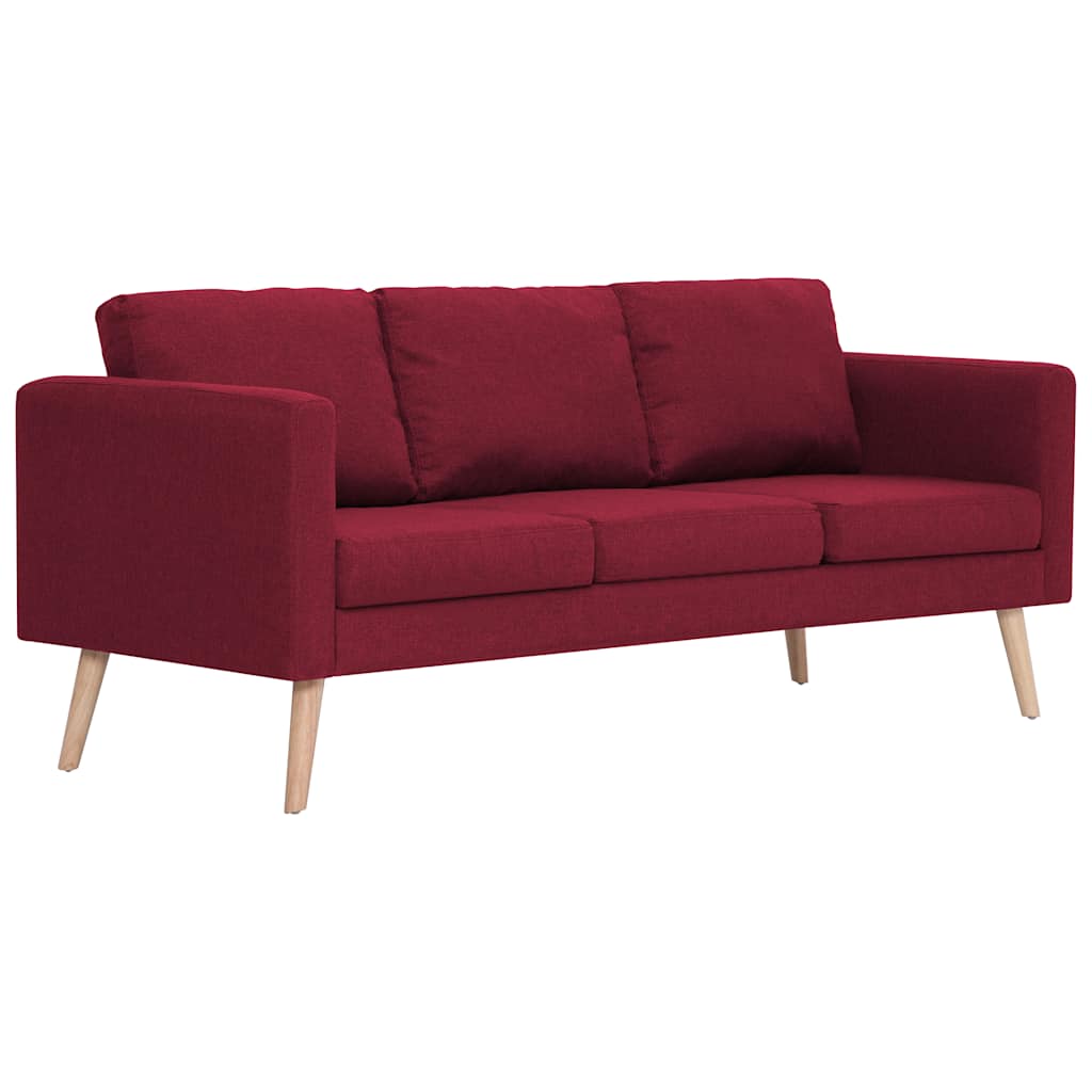 2 Pcs conjunto de sofás tecido vermelho tinto