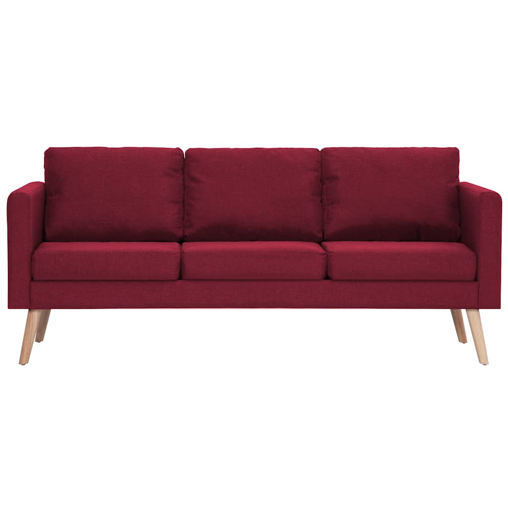 2 Pcs conjunto de sofás tecido vermelho tinto