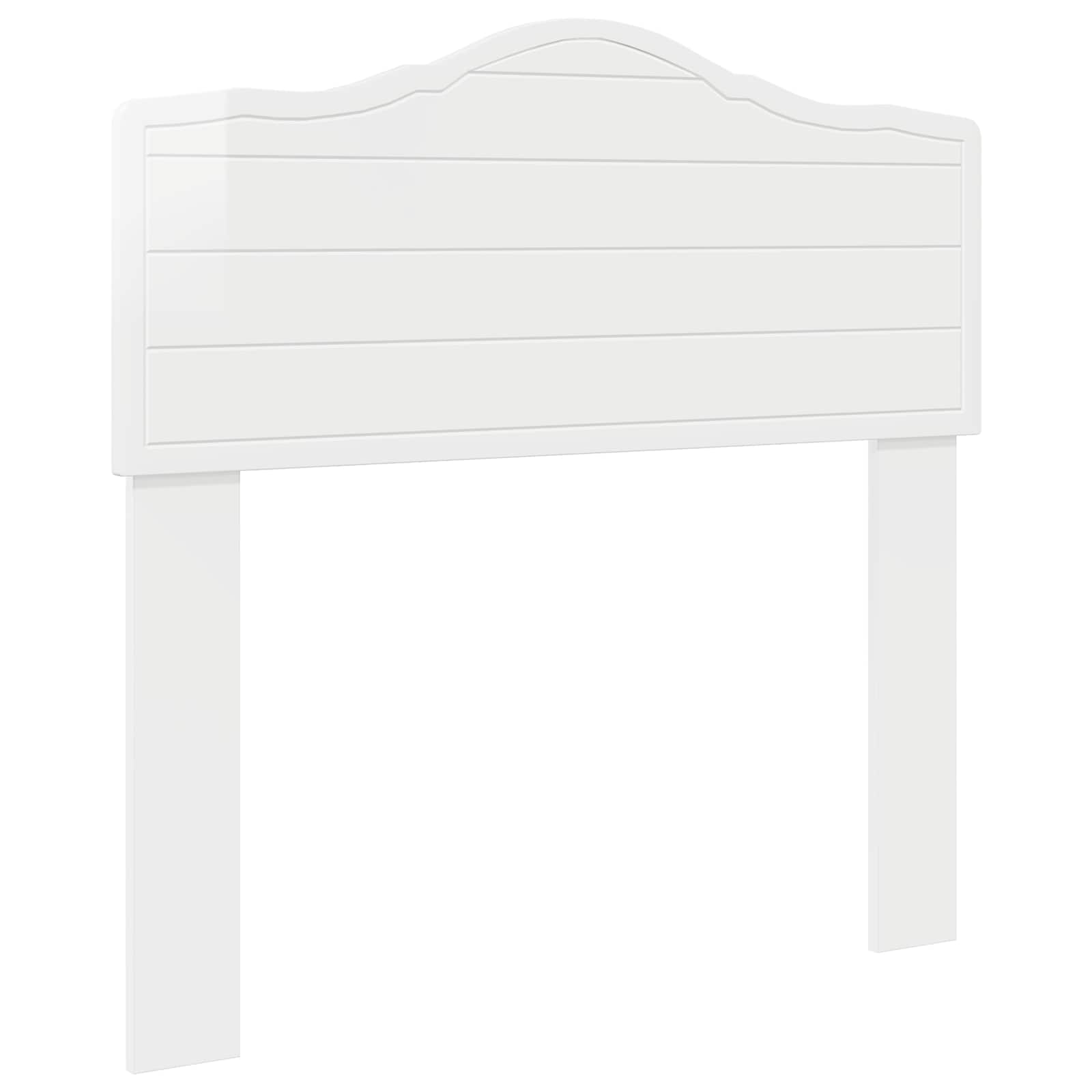 Cabeceira branco brilhante derivados de madeira
