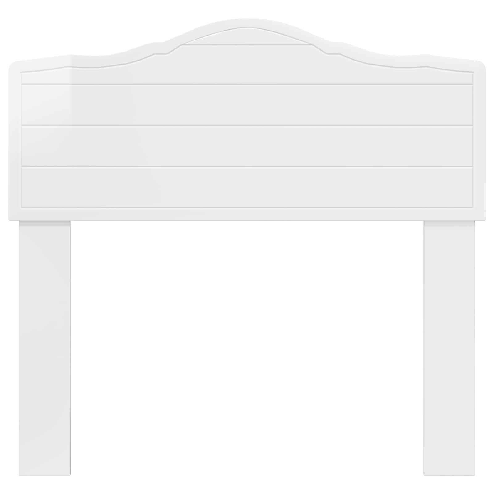 Cabeceira branco brilhante derivados de madeira