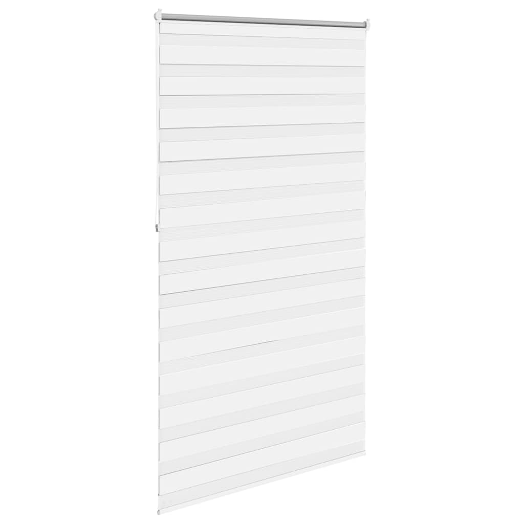 Cortina zebra, 120,9 x 230 cm, largura do tecido 116,7 cm, branca