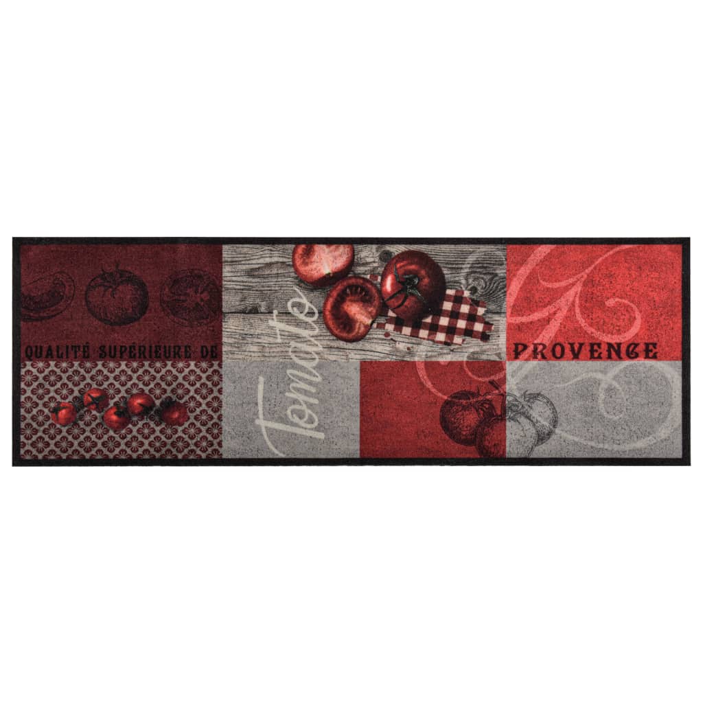 Tapete de cozinha lavável com design tomates 60x300 cm