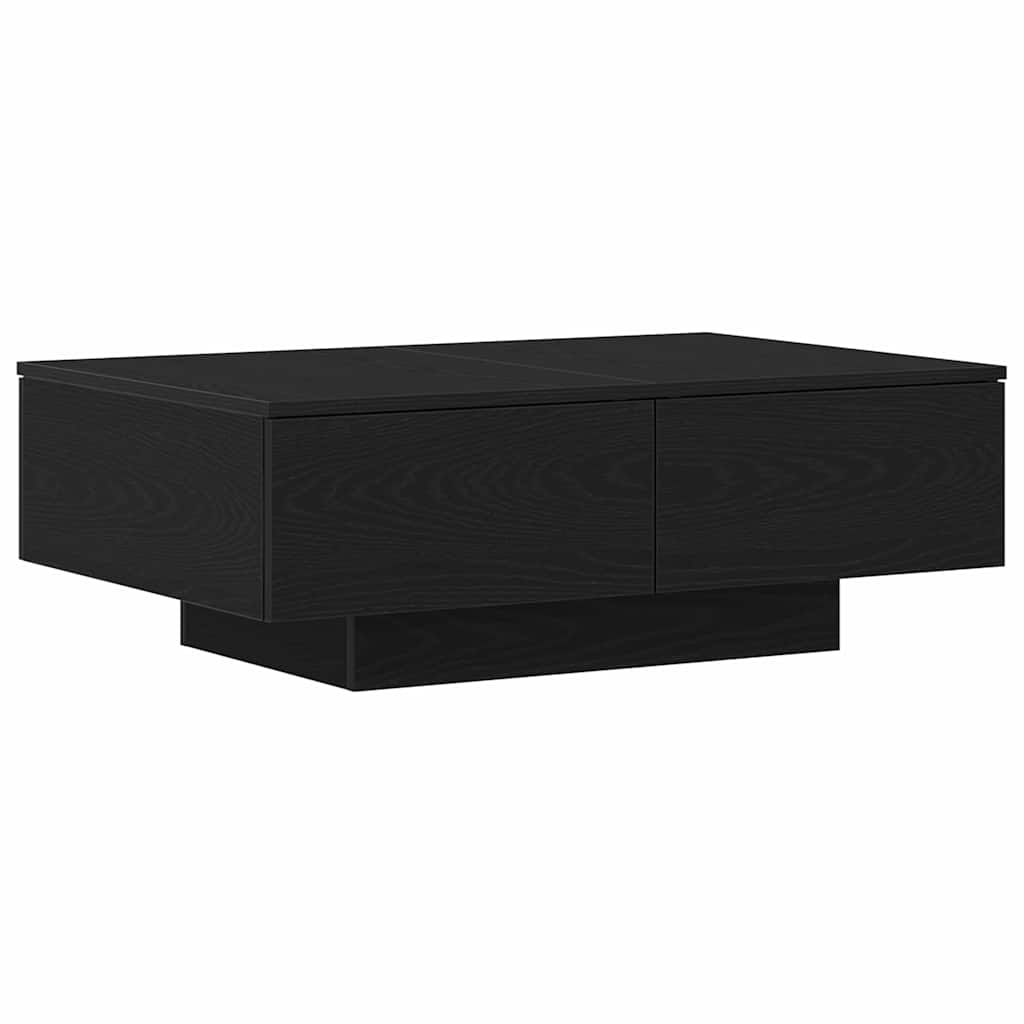 Mesa de centro carvalho preto 90 x 60 x 31 cm