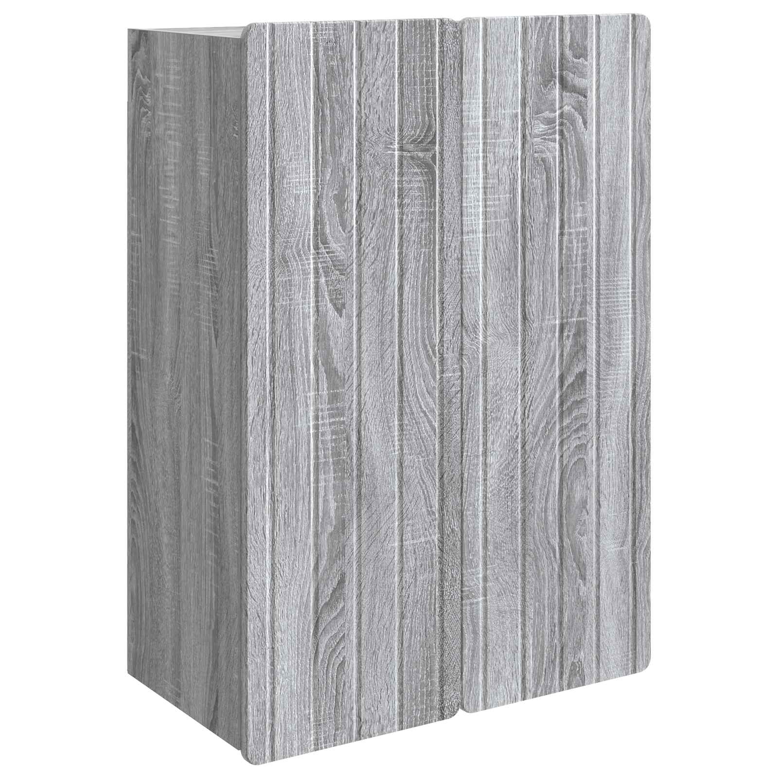Armário de parede sonoma cinzento 66 x 34,5 x 92 cm