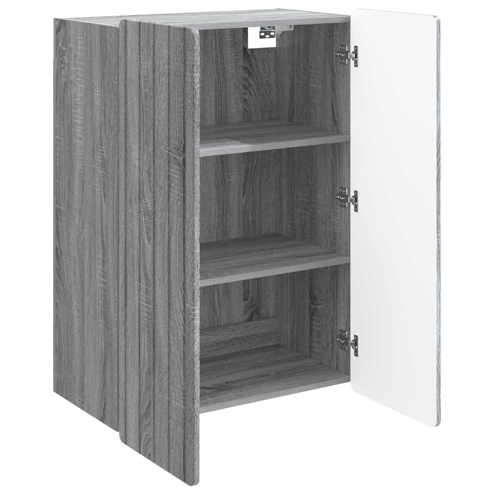 Armário de parede sonoma cinzento 66 x 34,5 x 92 cm