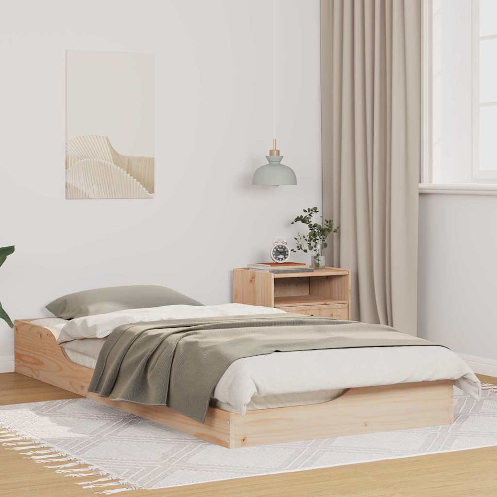Estrutura da cama castanho 80 x 200 cm