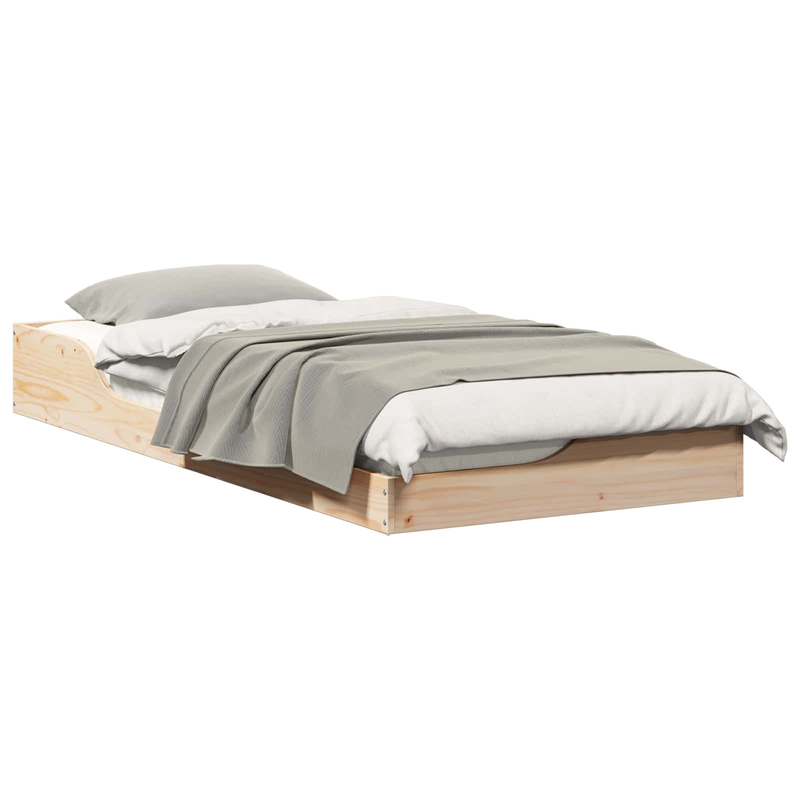 Estrutura da cama castanho 80 x 200 cm