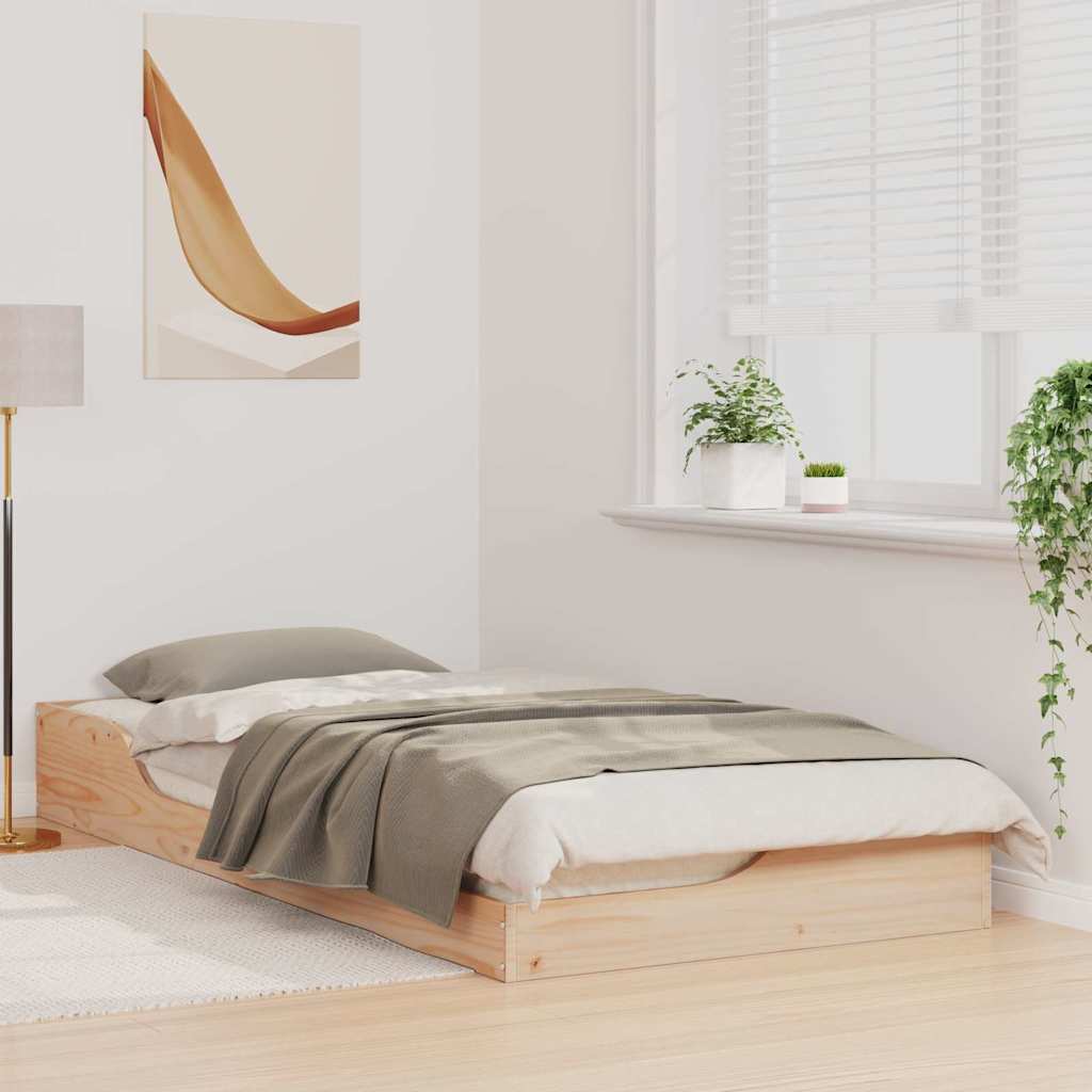 Estrutura da cama castanho 80 x 200 cm