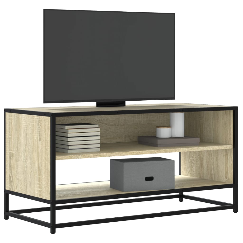 Móvel TV 91x40x46 cm derivados madeira/metal carvalho sonoma