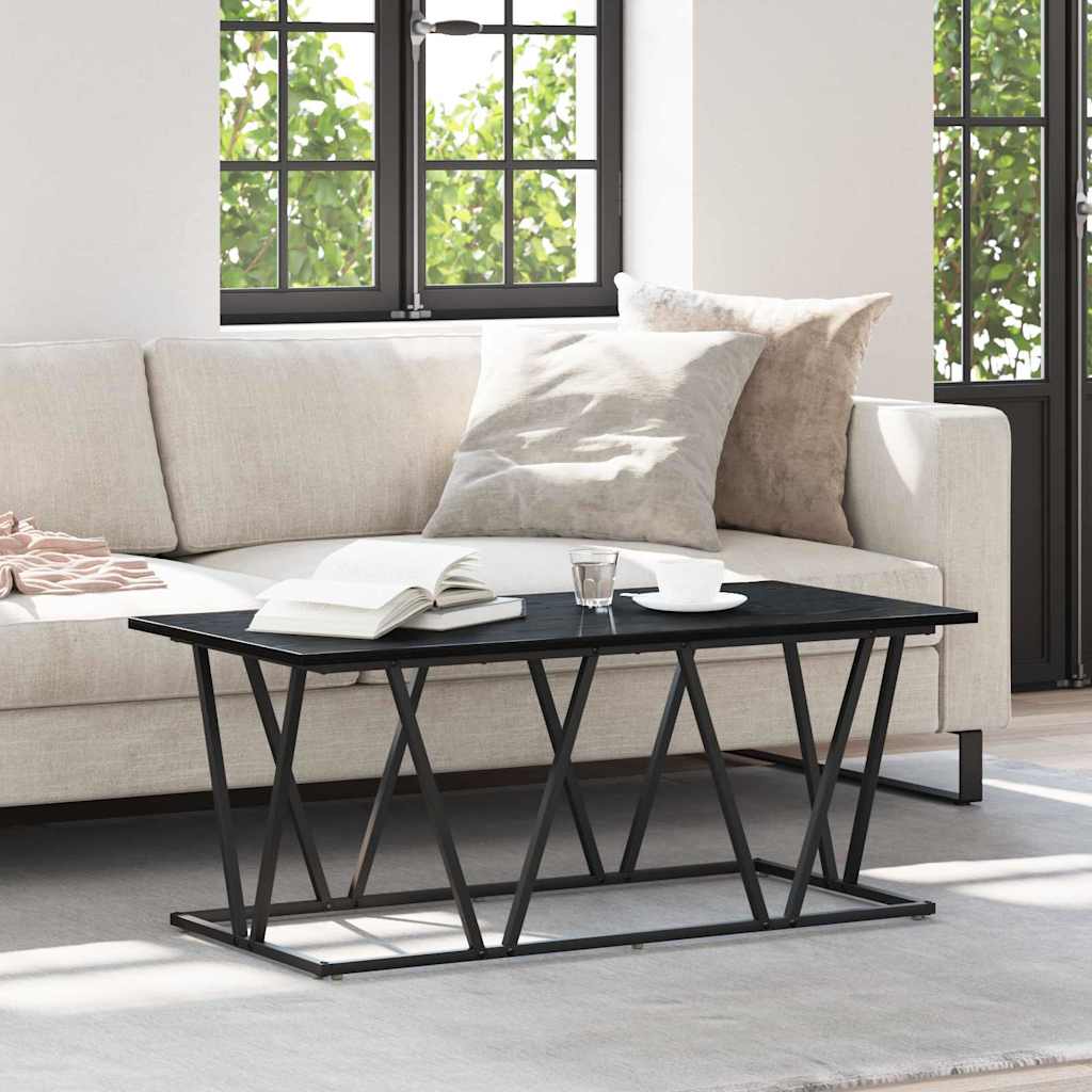 Mesa de centro carvalho preto 100 x 50 x 40 cm